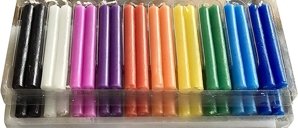 Spell Candles (40 Candles) – One Shipping Charge! Set of 40, Multicolor
