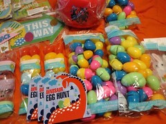 $60 Worth of Easter Party Supplies, Eggs, Toys, Decals, Decor, Spiderman Basket