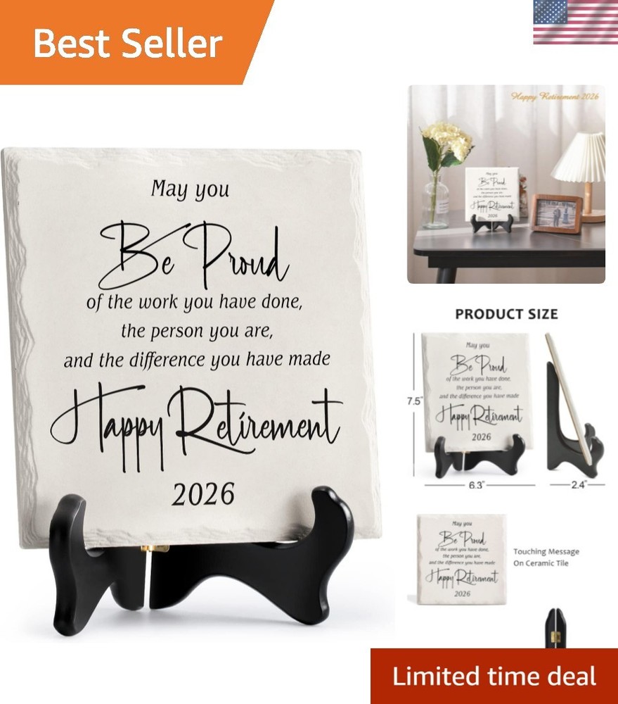6-Inch Inspirational Retirement Decoration – A Thoughtful Gift for 2026 Retirees