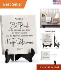 6-Inch Inspirational Retirement Decoration – A Thoughtful Gift for 2026 Retirees