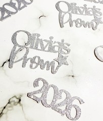 16 x Pieces Personalised Prom Table Decor, Table Scatter, Prom 2026, Graduation