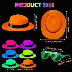 Neon Party Supplies Glow in the Dark Party Supplies for Hora Loca Party Carnival