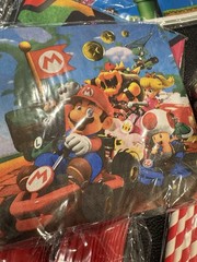 Super Mario Birthday Party Decorations Balloons Tableware Tablecloth Plates Set