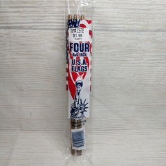 New! 4 Mini American Flag Stars & Stripes Party Decorations USA Decor July 4th