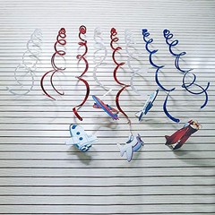 30Pack Airplane Hanging Swirls Fly Flight Ceiling Streamer Birthday Party