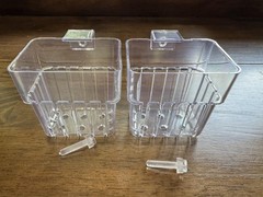 2pcs Aquarium Plant Holder Top Hanging Clear Fish Tank Holder Fits 0.8in Glass