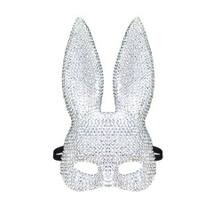 Realistic Rabbit Face Mask for Halloween Christmas Carnivals Fancy Dress Parties