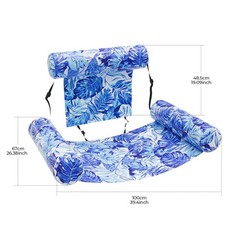 Inflatable Pool Float for Adults – Heavy Duty Floating Lounge Chair & Pool No…