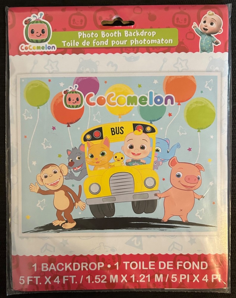 5x4ft CoComelon Photo Booth Backdrop/Poster