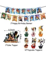 Anime Naruto Theme Birthday Party Supplies Set for Adults,Kids Party Decorate