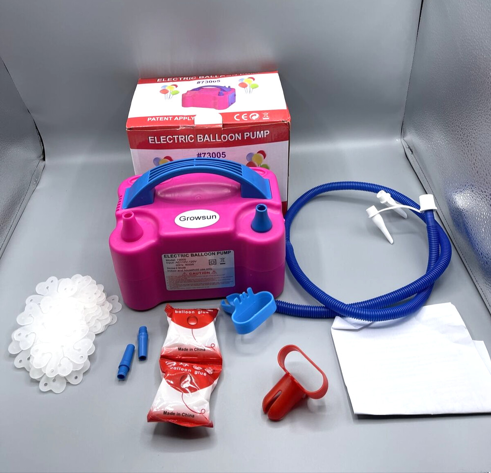 Growsun Electric Balloon Pump Kit Pink