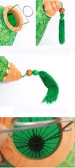 Floral Hanging Lantern Cloth Lantern Chinese New Year Festival Outdoor Decor