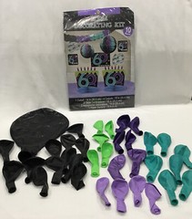 60th birthday decorations kit Unisex 10 Pc. Decoration + 35 Balloons 🎈 NEW