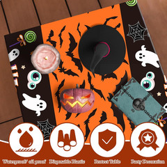 Halloween Decorations – 2 Pack Plastic Tablecloth for Halloween Party Decoration
