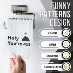 Birthday Decorations Toilet Paper for Men & Women – Funny Design Novelty Great H