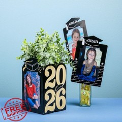 Big Dot of Happiness Grad Photo Table Toppers