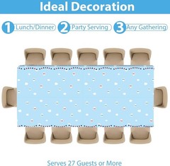Charming Train Pattern Disposable Plates and Napkins for Birthday Parties