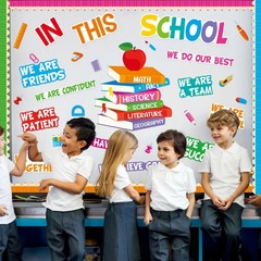 Motivational Bulletin Board Decoration Set Classroom Affirmation Station Bull…
