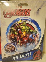 Marvel Avengers & Spider-Man Birthday Party Game, Foil Balloons, & Avenger Pogs