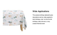 Airplane Party Decorations Tablecloth for Baby Shower Birthday – Disposable