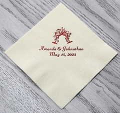 50 personalized cocktail napkins wedding graduation party birthday party custom