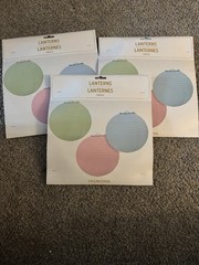 Multi-colored Paper Lantern (3) 3-packs