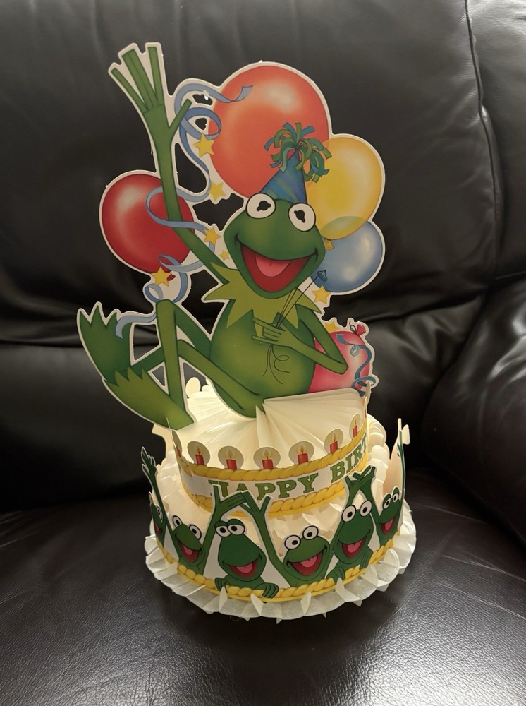 Vintage Hallmark Kermit The Frog Birthday Party Centerpiece 15 Inches Tall