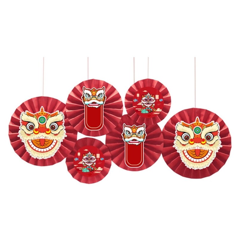 Chinese Style Self Adhesive Paper Fans Kid Hundred Days,Zhuazhou Party Decors