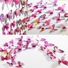 60Pcs 3D Butterfly Wall Decor, Decoration Party Birthday Cake Waterproof Removab