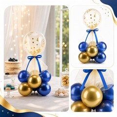 4 Set Table Centerpieces Balloons Stand Kit Table Stand Holder with Tulle and…