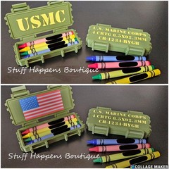 Customizable Marine Corps Tactical Ration Box – 3D Printed Box w/ Crayons