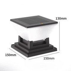 IP65 Rated Solar Post Cap Light for Patio Borders and Gate Pillars Outdoor Use