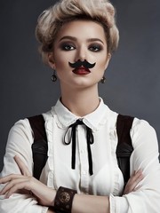 175 Pcs Fake Mustaches Bulk for Kids Stick on Mustache Kids Beard Self Adhesi…