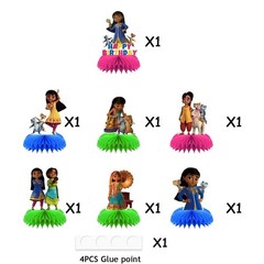 Mira Royal Detective Honeycomb Centerpieces 3D Table Decorations Party Supplies