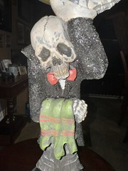 Halloween Butler Treat Holder Skeleton 16 Inches Tall