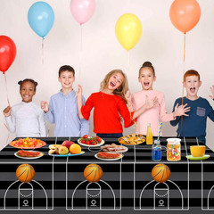 4 Pieces Basketball Tablecloth – Basketball Birthday Party Decorations Basketbal