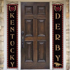 Kentucky Derby Porch Banner Run For The Roses Jockey Attire Party Front Door NEW
