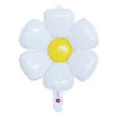 40-Inch Pink Number 6 Balloons With Daisy Balloons, 6th Birthday Pink 6