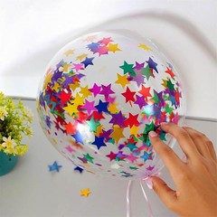 2.12oz Rainbow Metallic Star Foil Table Confetti 0.59Inch Wedding Decor 1 PC