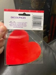 AMSCAN Paper Cut Out Red Heart Decorations 10ct. Party Supply (3.75″) New!!!