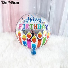 10PCS/PACK 18 inch Happy Birthday Ball Birthday Party Decoration Aluminum Film