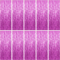 10 Pack Foil Curtain Backdrop Metallic Tinsel Foil Fringe Curtains Photo Booth P