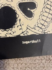 Sugar Skull Flocked Heavy Paper Banner 30″ by 102″