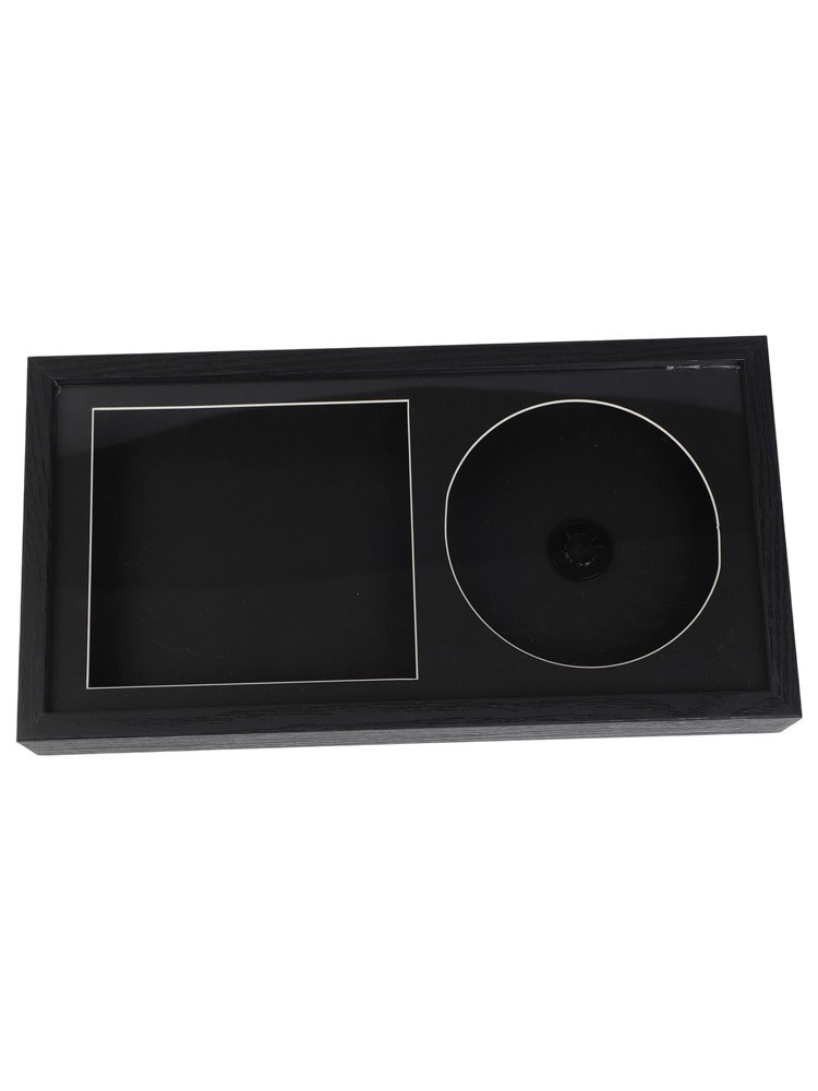 Artisan Made Solid Wood Frame for Showcasing Album Covers in Elegant Style