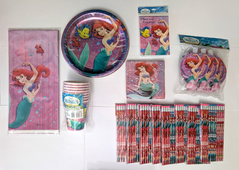 Disney Little Mermaid Ariel Party Package New