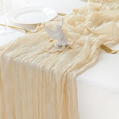 Sioloc 1 Pack Beige Cheesecloth Table Summer Decor 90cmX300cm Boho Gauze New