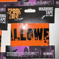 Halloween Warning Tape Orange Halloween Tape 5 Packs Spooky House Party Banner