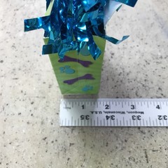 Scooby-Doo Balloon Weight Centerpiece Green w/ Blue Tinsel Birthday Party Gift