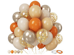 High Quality Baloons 50pcs Orange and Apricot Balloons, 12 Inch Party Baloons .