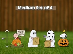 Peanuts halloween cutouts | snoopy, linus, woodstock yard signs | great pumpkin